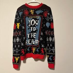 Game of Thrones GOT Holiday Christmas ugly tacky sweater Size Small